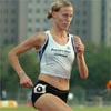 Sascha Scott at the start of the second 800m heat (the faster of the two). The 800 was run as a straight final, and the results of the two heats were combined.