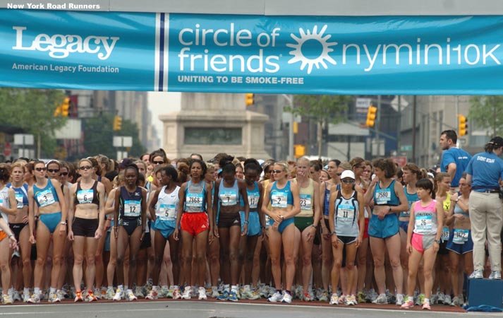 Approximately 5,000 runners registered for the race, and nearly 3,600 women finished.