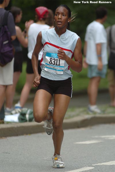 Rolanda Bell, age 17, finished second in her age group and 71st overall in 42:42.