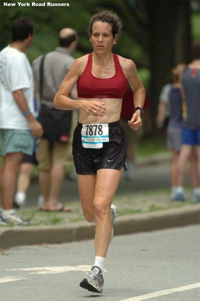 Jill Tanaka of Madison, Wisconsin, finished 73rd in 42:48.