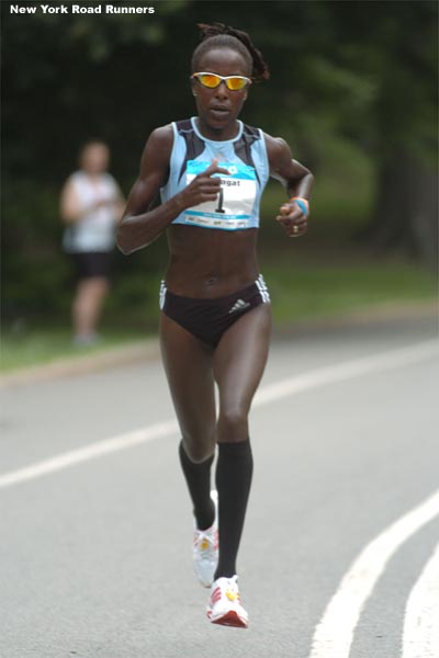 ...challenge had Kiplagat run the race.