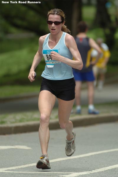 Stephanie Hodge of the New York Harriers finished 33rd in 39:37.