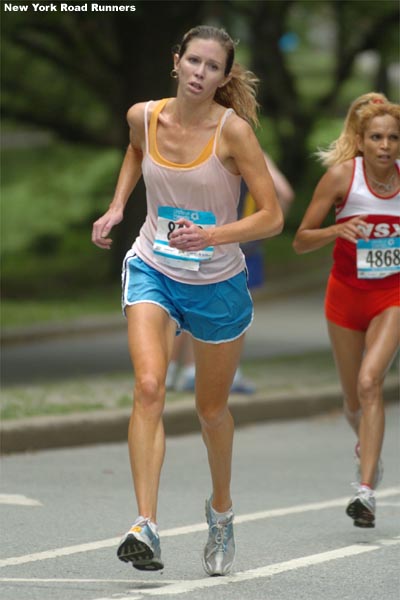 Shannon Duff of New Haven, Connecticut, finished 38th in 40:04.