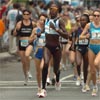 Lornah Kiplagat shot out to the lead right away, and no one went with her.