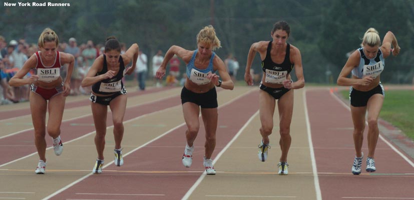 The weather was humid at the time of the race, with a strong headwind on the backstretch.