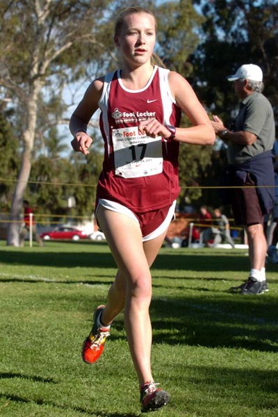 Briana Jakucewicz of Colts Neck High School in New Jersey, one of four freshmen in the field.