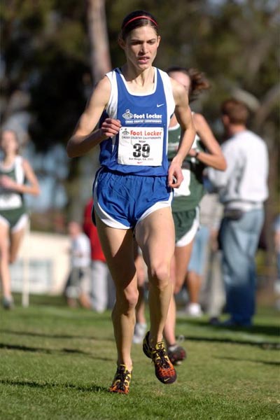 Elizabeth Yetzer, who finished ninth at the Midwest Regional, finished 14th nationally in 17:56.