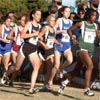 R-L: Nicole Jones, Hanna Grinaker, Jordan Hasay, Kauren Tarver, #15 Danielle Tauro, and #39 Elizabeth Yetzer.