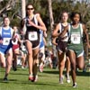 Megan O'Reilly (#43) and Nichole Jones (#21) lead a group of runners.