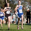 Hanna Grinaker (right) of Minnesota finished seventh in 17:46 and Kauren Tarver of California put in a great kick to finished fifth in 17:40.