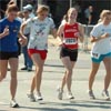 A group of runners warms up for the 2005 Freihofer's Run for Women.