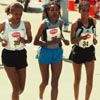 L-R: Yimenashu Taye, Alemtsehay Misganaw, and Merima Hashim