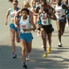 Leghzaoui leads (L-R) Aish, Smith, and #34 Merima Hashim of Ethiopia.