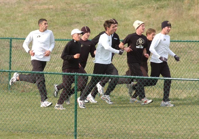 The University of Colorado men's team, the defending NCAA champions.