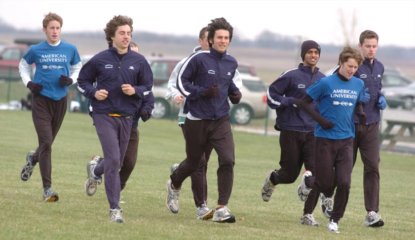 The American University men's team.