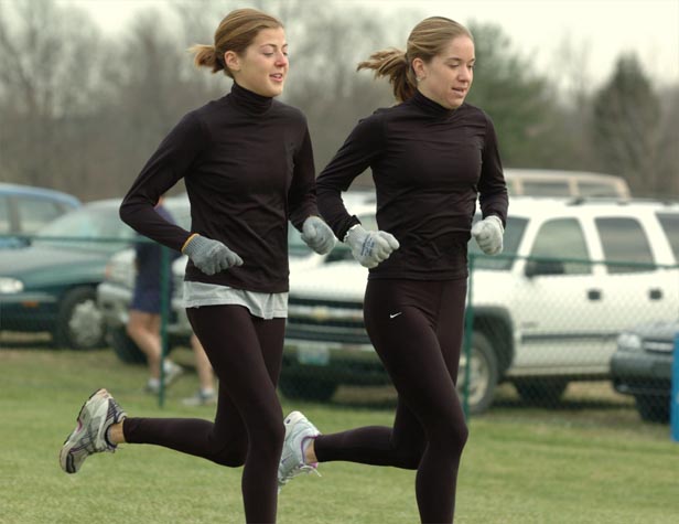 Purdue's Lindsay Zinn (right) and a friend.