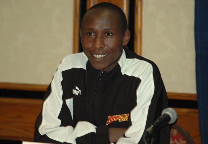 Iona's Richard Kiplagat.