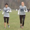 Two members of Columbia's women's team.