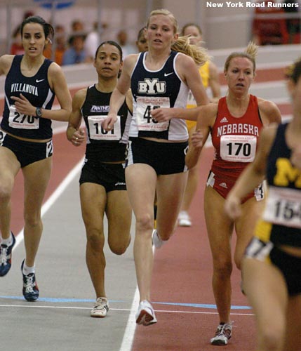 Anne Shadle, Heidi Magill, Jemissa Hess, and Ioana Parusheva run 2-3-4-5.