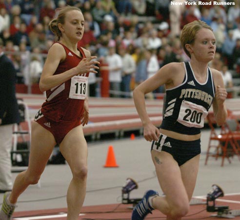 Maureen McCandless leads Jessica Gall.