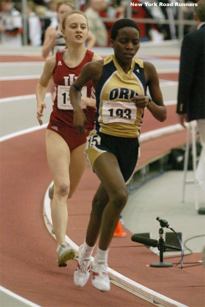 Faithy Kamangila leads Jessica Gall.