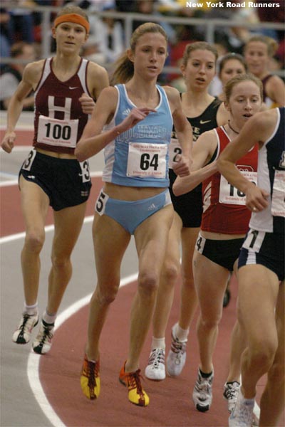 Columbia's Caroline Bierbaum was running her first season of indoor track.