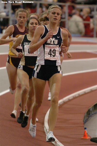 Laura Turner leads Christine Bolf and Amy Hastings.