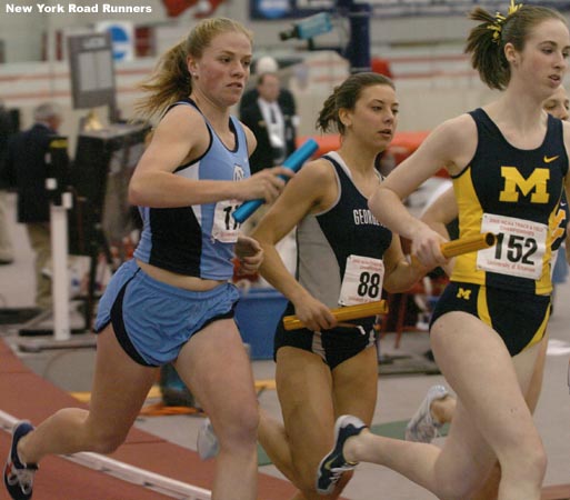 Georgetown's Maggie Infield and North Carolina's Erin Donohue.