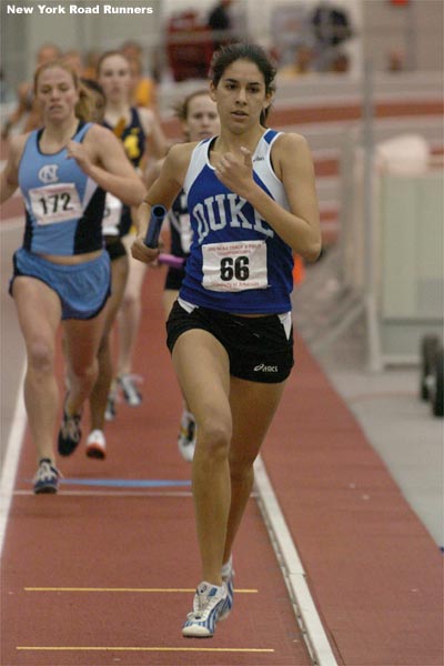 Meaghan Leon continues to lead for Duke, but her lead has shrunk significantly.