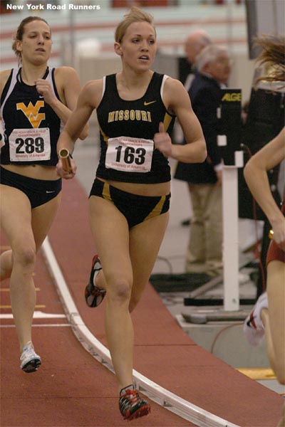 Ashley Patten, who had such a strong finish in the 800 earlier in the night, runs for Missouri.