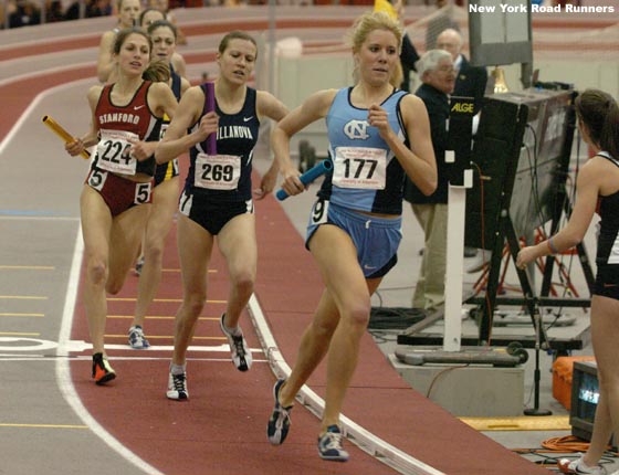 Muncan, Bei, and Gallo had the benefit of working together to catch King, while King was on her own for seven of the eight laps. All things considered, she did a tremendous job for UNC.