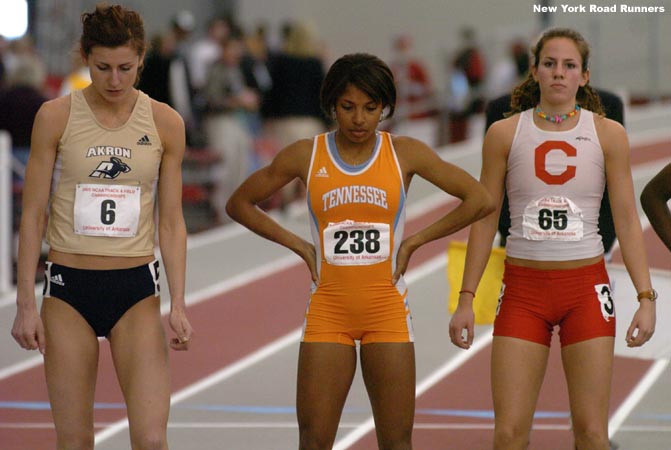 L-R: Akron's Beata Rudzinska, Tennessee's Cook, and Cornell's Morgan Uceny.