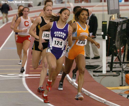 Lysaira Roman-Del Valle and Nicole Cook run in second and third.