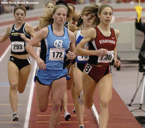 Erin Donohue won the 2005 ACC Indoor 800m title and finished second (to Shannon Rowbury) in the mile.