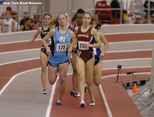 Lambie and Donohue approach the halfway point of the race.