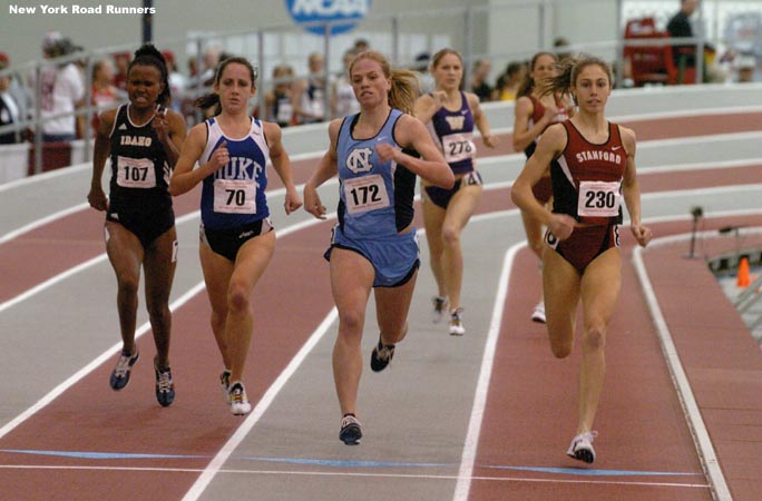 Erin Donohue won the first prelim in 4:45.13 and Arianna Lambie finished right behind in 4:45.15.