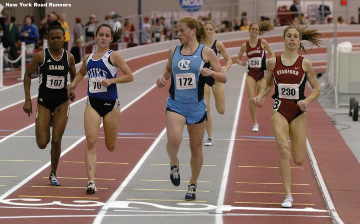 ...and Mary Kamau of Idaho came up to take fourth in 4:45.33.