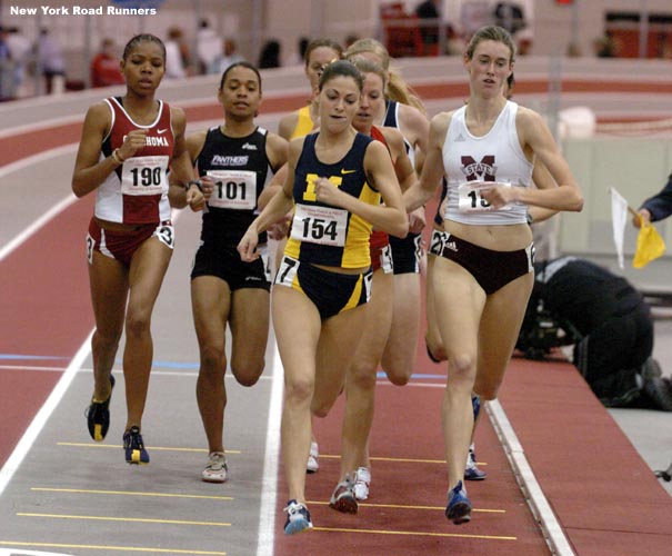 Michigan's Lindsey Gallo makes a move for the lead.