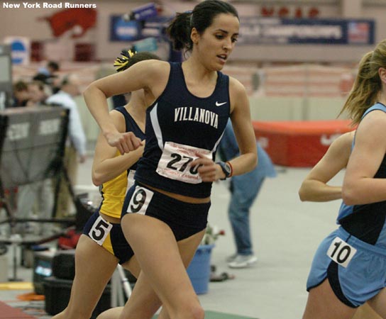 Ioana Parusheva ran the 800 leg of Villanova's runner-up DMR the previous evening.