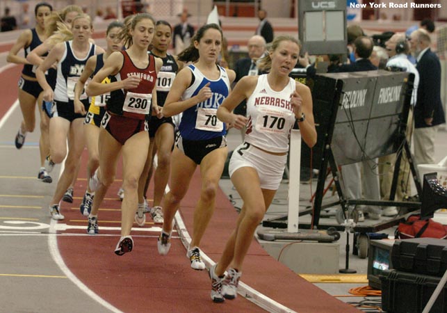 It was apparent that Shadle had picked up the pace because the pack began to stretch out behind her.