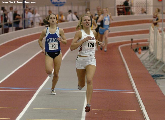 Anne Shadle won her first NCAA title in 4:38.23, to Shannon Rowbury's 4:39.02.