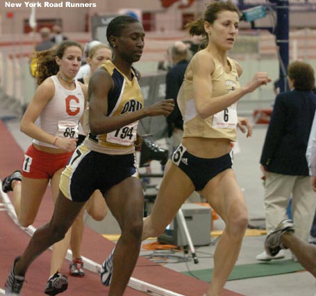 Beata Rudzinska leads Oral Roberts' Mable Kunihira.