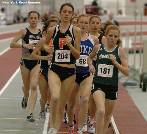 Sally Meyerhoff dropped back into third place. Ferrell and Ficken were (visually speaking) a mismatched pair of leaders...
