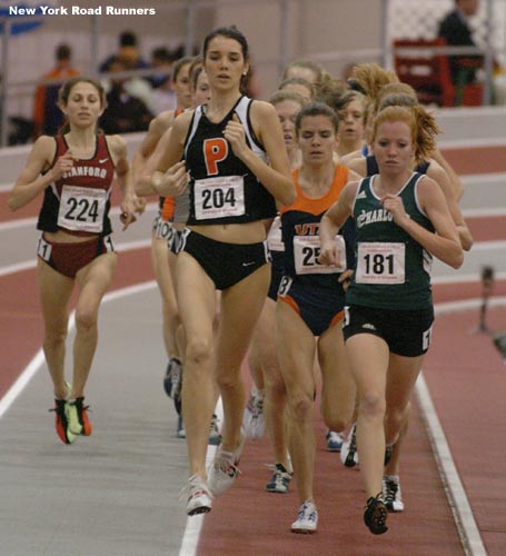 Ferrell and Ficken are both juniors, and another junior, Sara Bei, looks like she's trying to move up on the outside.