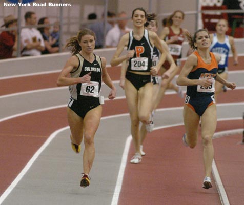 Renee Metivier ran down Adriana Pirtea over the final lap and looked great as she charged up the homestretch...