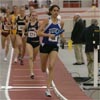 Duke's Meaghan Leon jumps out to a lead on the first lap of the 1,200 meter leg.