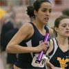 Ioana Parusheva runs the 800m leg for Villanova.