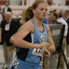 Erin Donohue runs near the back of the pack.