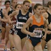 The relatively slow early pace kept the field tightly bunched.