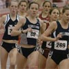 The entire field (including L-R: Lindsay Donaldson, Kelly, Bei, and Muncan) stays in close contact.